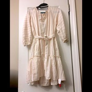 LemLem Aweke Striped Ruffle Mini Dress